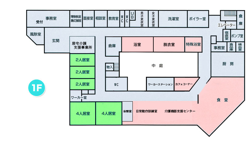 フロアマップ 1F