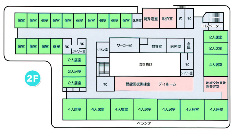 フロアマップ 2F